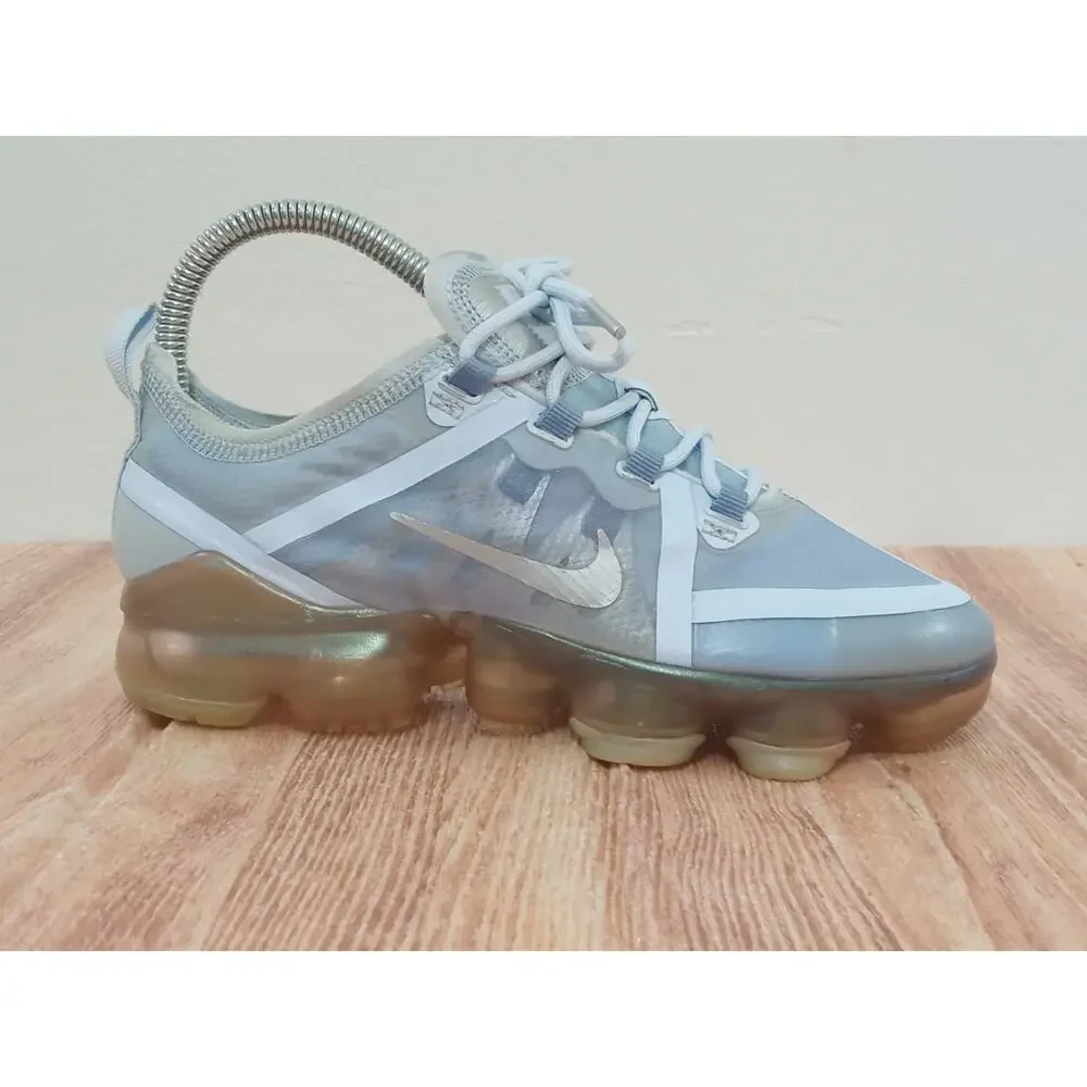 Nike Air Vapormax 19 Pure Platinum Running Shoes Size 4Y US
